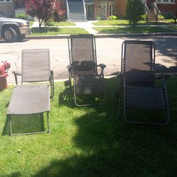 3 Lawn Garden Chairs