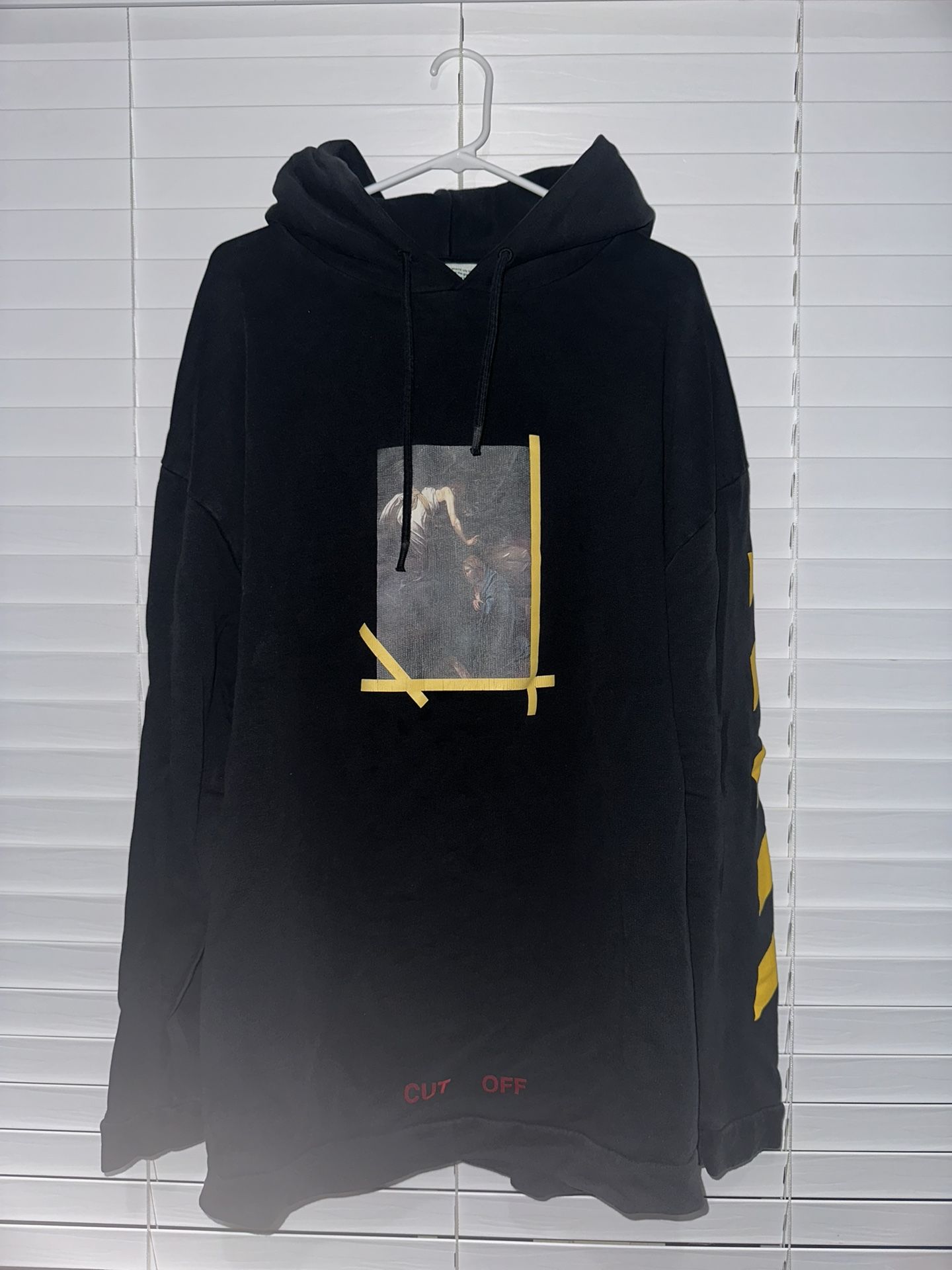 Off-White Annunciazione Hoodie Black M (Super Oversized) fits like XL