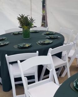 Tables Chairs Heaters 