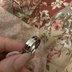 Mens Fashion Stainless Steel Wedding Band Size 10 Mark I Love U 