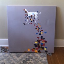 Canvas Dog Painting