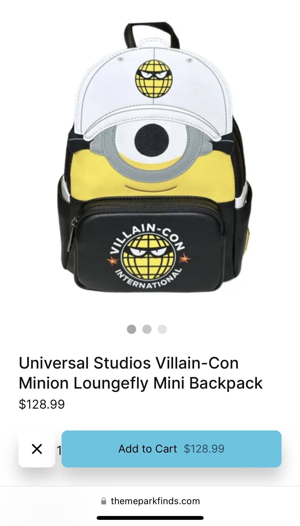 Universal Studios Exclusive - Loungefly® Villain-Con Minion Mini Backpack Universal Studios Loungefly Despicable Me Villain-Con Minion  main image 2