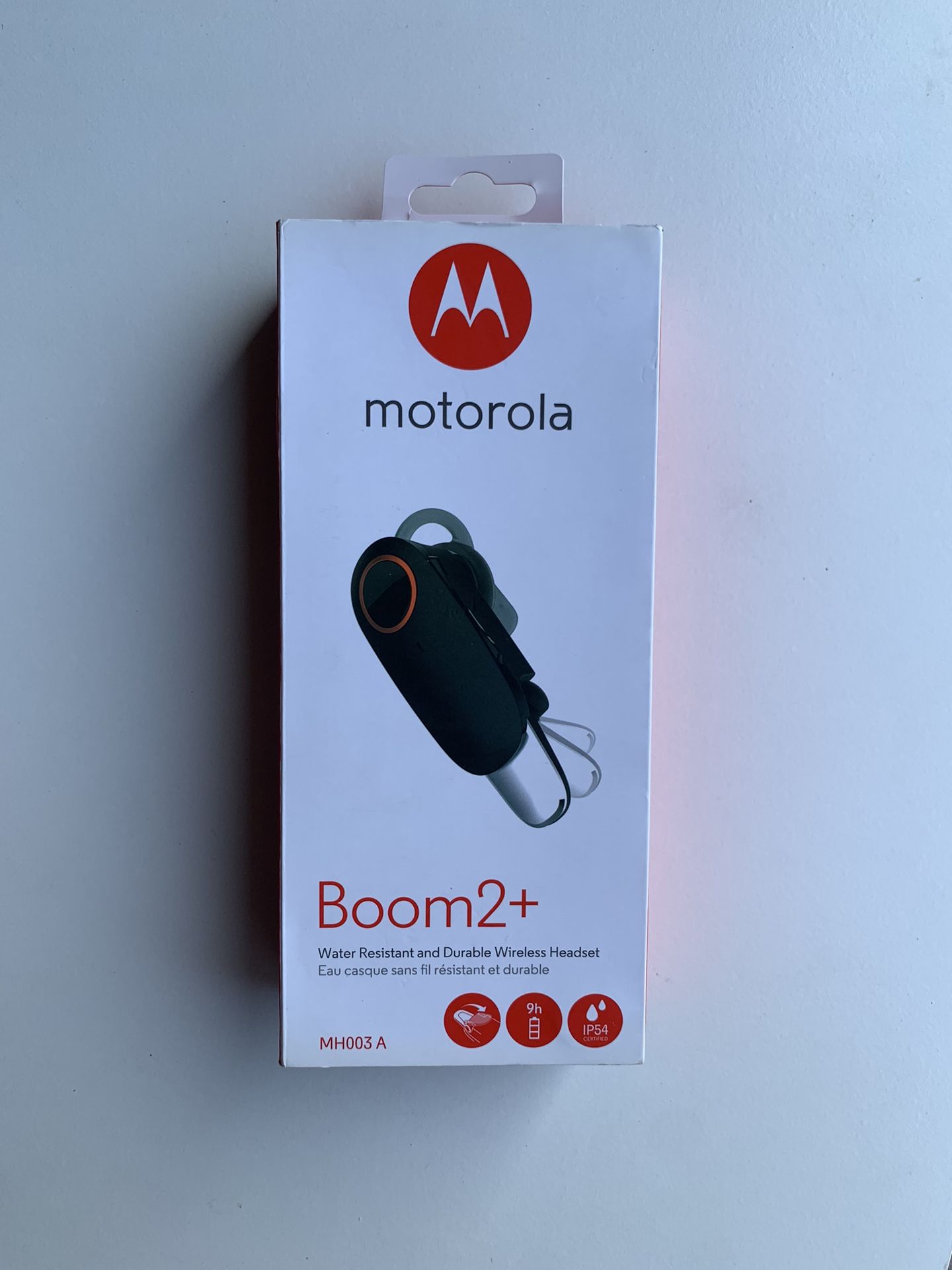 Motorola Boom 2+ Water Resistant Wireless Headset (MH003A) New Open Box