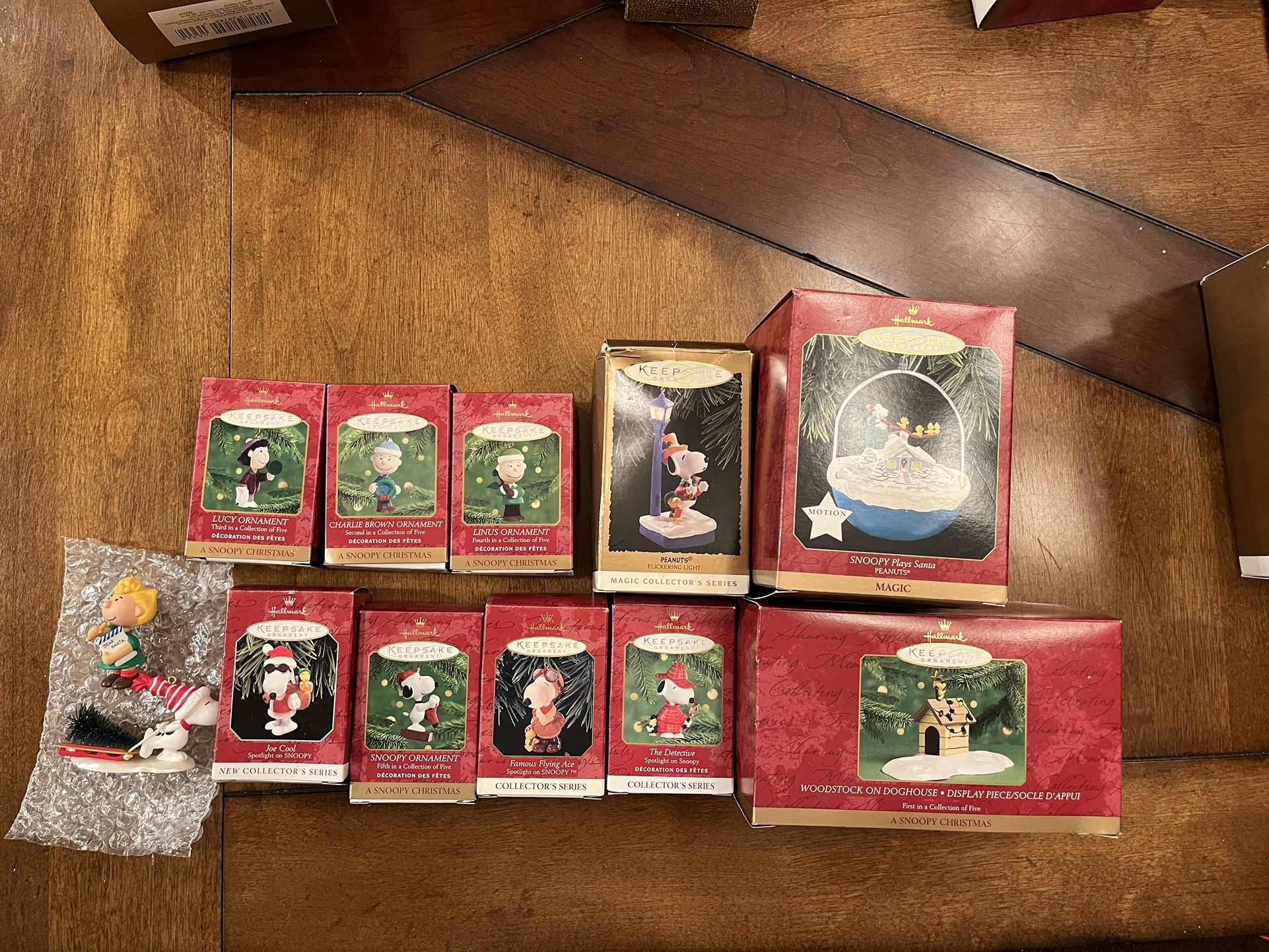 Vintage Hallmark Peanuts Characters Christmas Ornaments 