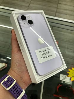 Pastel purple iPhone 14 unlocked cash or $50 down