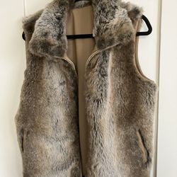 Faux Fur Vest -size 16