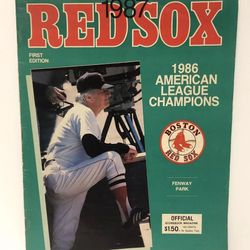 Vintage Boston Red Sox Fenway Park 1987 Official Scorebook Magazine 1st Ed  M148