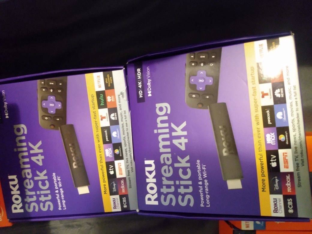 Roku Streaming Stick 4k--(2 Of Them)