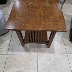 Wood End Table