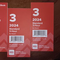 RTD 10-Ride Ticket Book ×3