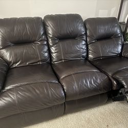 2 Electric leathers sofas
