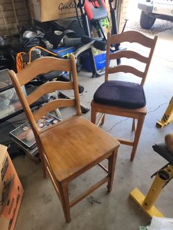 Solid wood bar stools $100.00 OBO