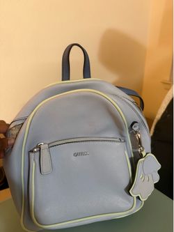 Blue and Teal Guess Mini Backpack
