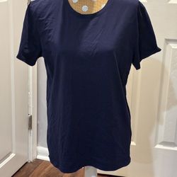 Gulenshan Women’s Size XL Navy Blue Fitted T-Shirt Washed Never Worn