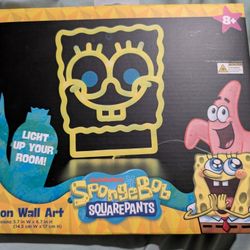 Spongebob Neon Wall Art New