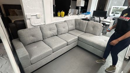 Sofá Seccional Gris Barato