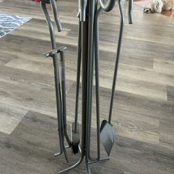 Fireplace Tools On Stand