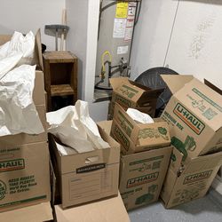 Free Moving boxes- small, medium and large/