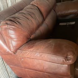 Genuine Leather Couch Set 