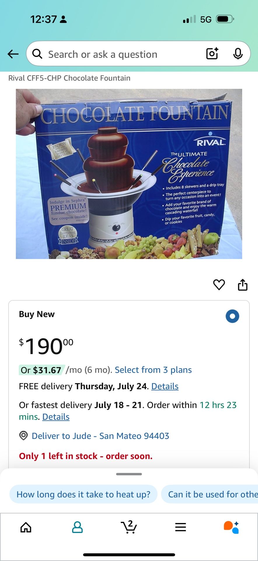 Chocolate Fountain
