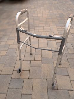 Folding Walker with Wheels – Adjustable Height