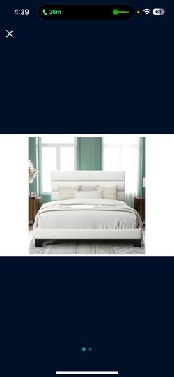 Bed Frame With Velvet Upholstered