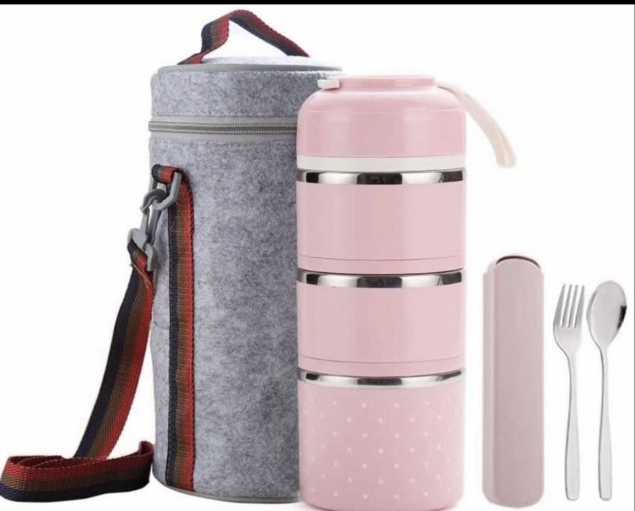 Lunch box Stainless steel leakproof food storage containers with insulated lunch Bag
