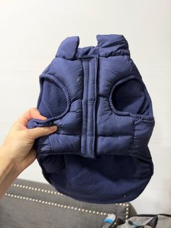 Navy Blue Puffer Dog Jacket