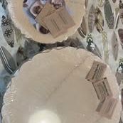 Bambú compostable 7” & 11” fancy edge plates