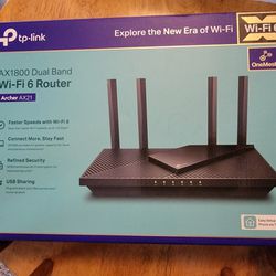 TP Link AX1800 Dual Band Archer AX21 Wi-Fi 6 Router 