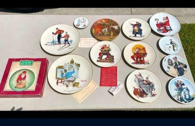 Norman Rockwell plate collection