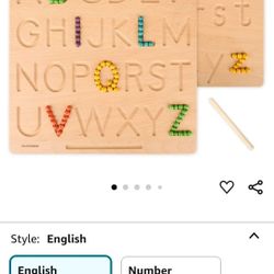 Wooden Alphabet Tracing Board 