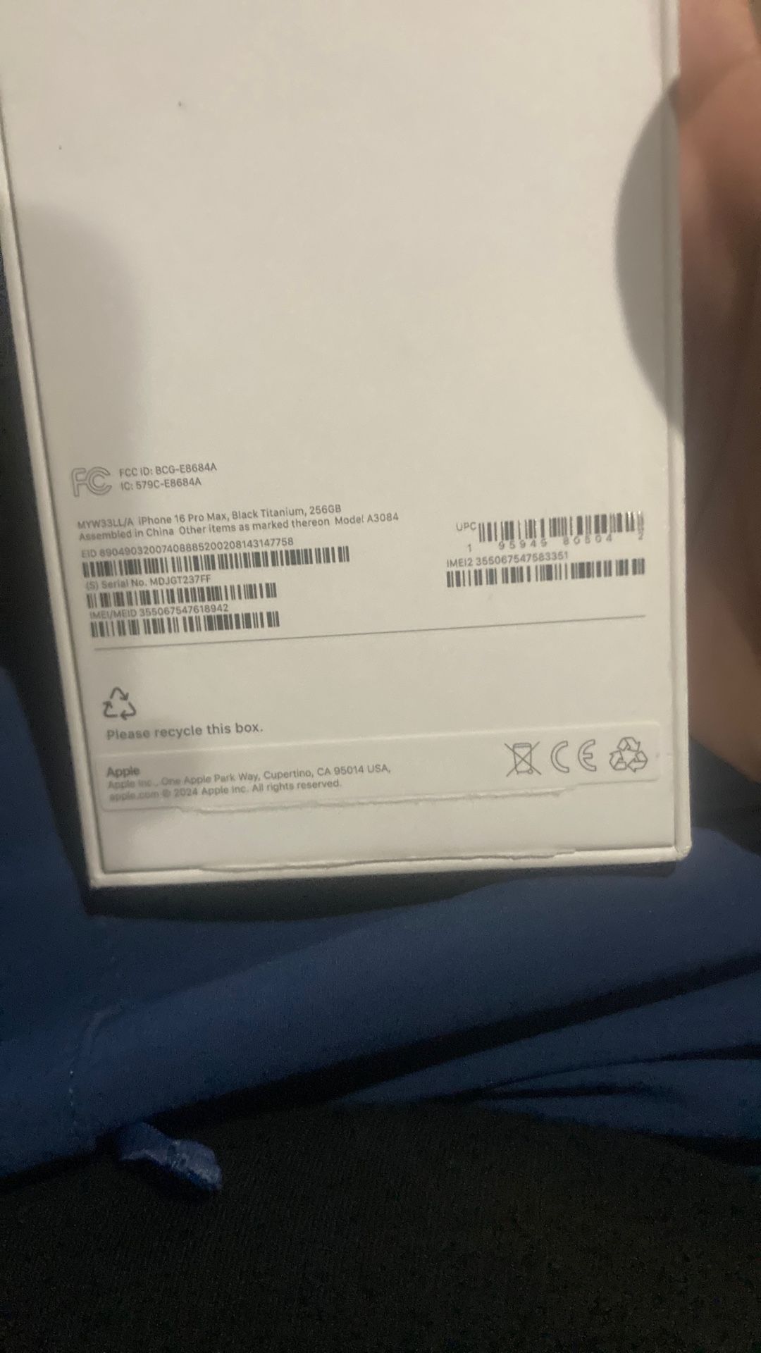 iPhone 16 Pro Max 256 Gb