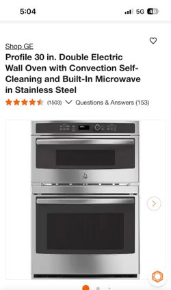 Wall oven & microwave