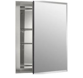 Kohler Single Door Medicine Cabinet 16” x 20” — Recessed, Mirrored
