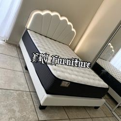 New Queen Bed Frame With Mattress 