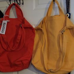 Baggu Tote Bag Red And Yellow