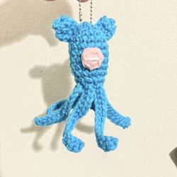 Crochet Coraline Octopus Keychain