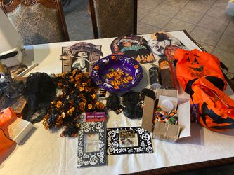 Halloween party in 3 bags zombie decor books crafts