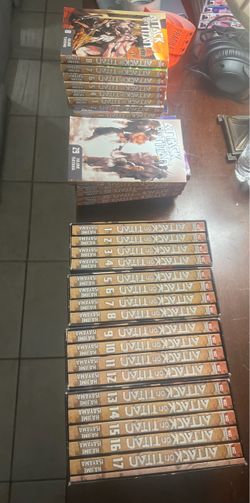 Loads of Attack on Titan Manga Volumes 1-17, 29-34 and 4 Box Sets