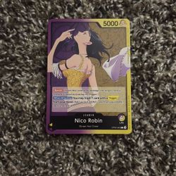 OPO9 Nico Robin Leader Card