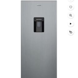 Galanz 6.5 Cu ft One Door Refrigerator, with Water Dispenser, Stainless Steel Look, Estar, New