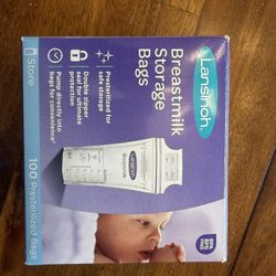 Lansinoh Breastmilk Storage Bags – 100 Count (New / Open Box)
