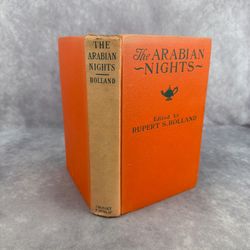 VTG Arabian Nights Rupert S Holland Grosset Dunlap Illustrated HC Book Undated