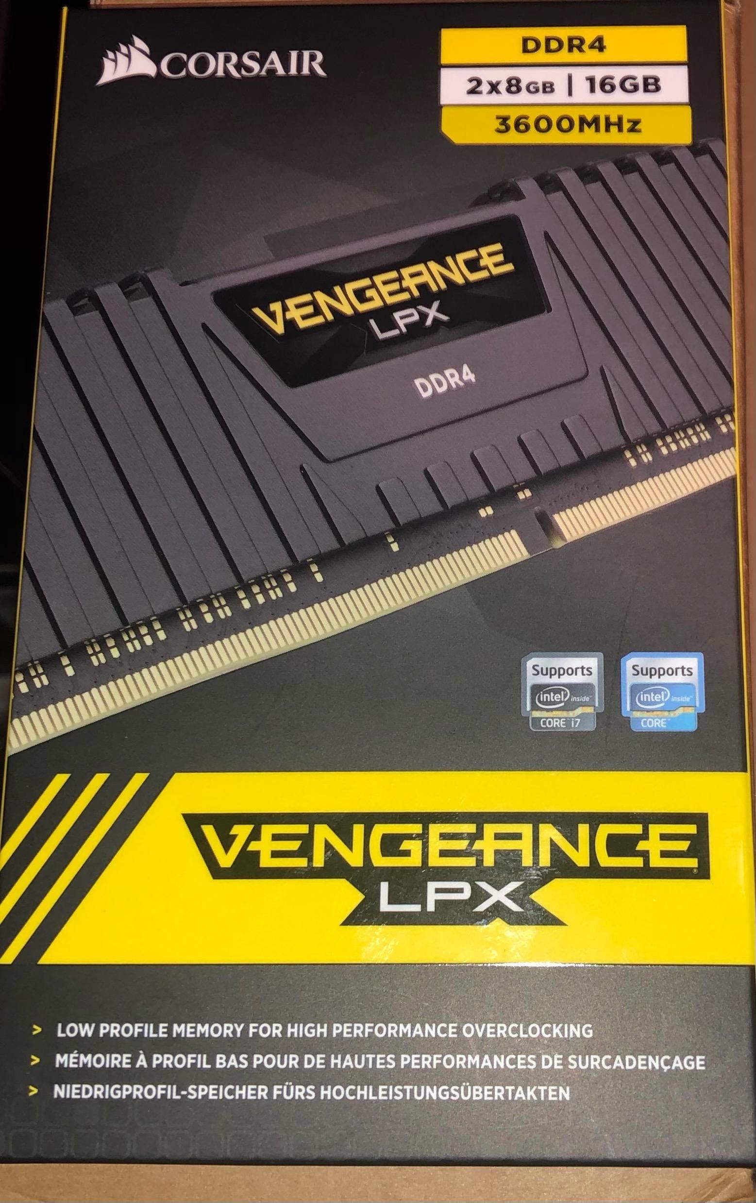 BRAND NEW SEALED CORSAIR VENGEANCE LPX 16GB (2 X 8GB) DDR4 3600mhz BLACK FRIDAY SALE!!!
