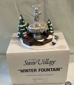 Dept 56 Original Snow Village “Winter Fountain”