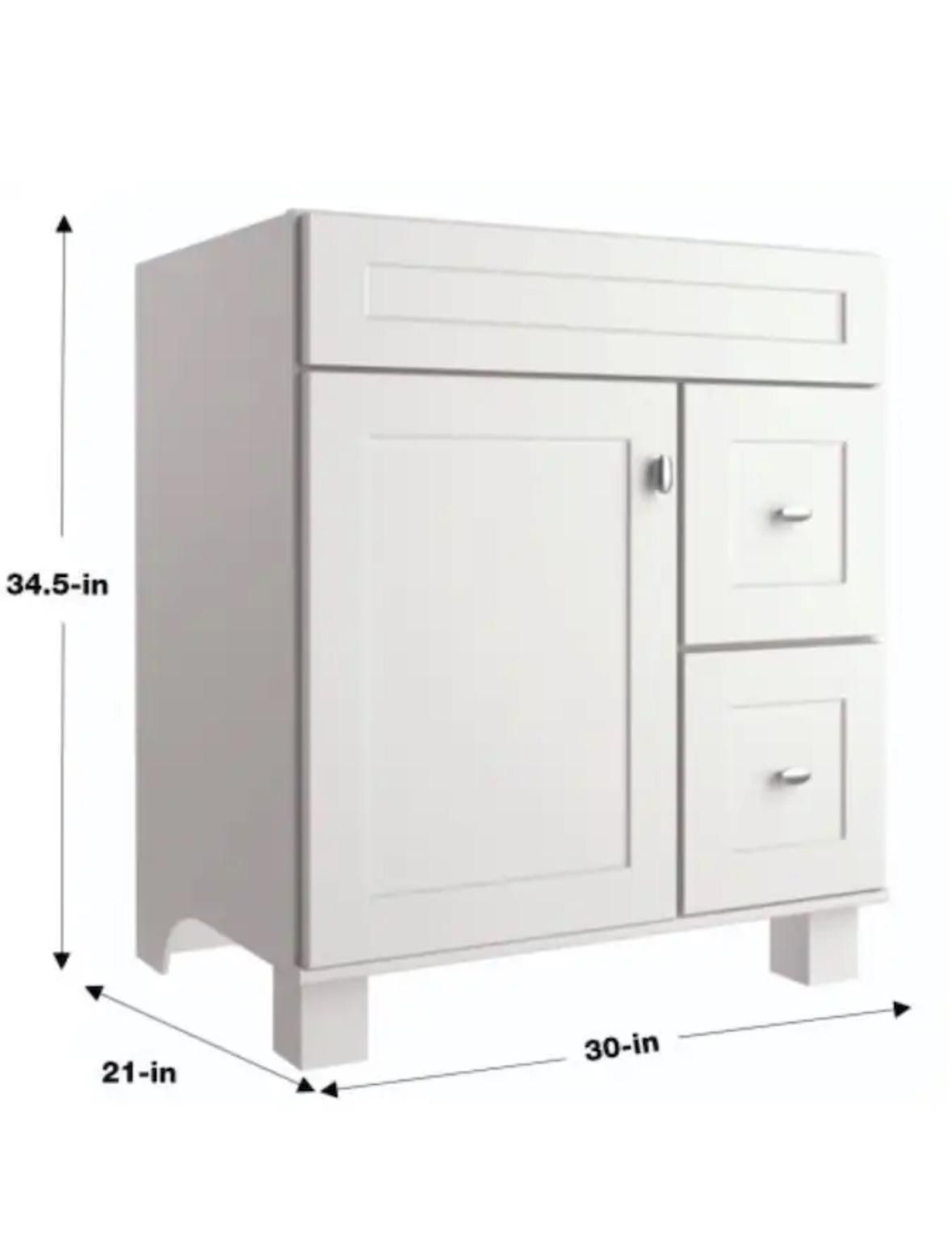 Bathroom Vanity Floor Cabinet (Sink Top Not Included)