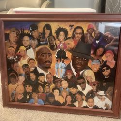 Framed Legends of Rap and Hip Hop