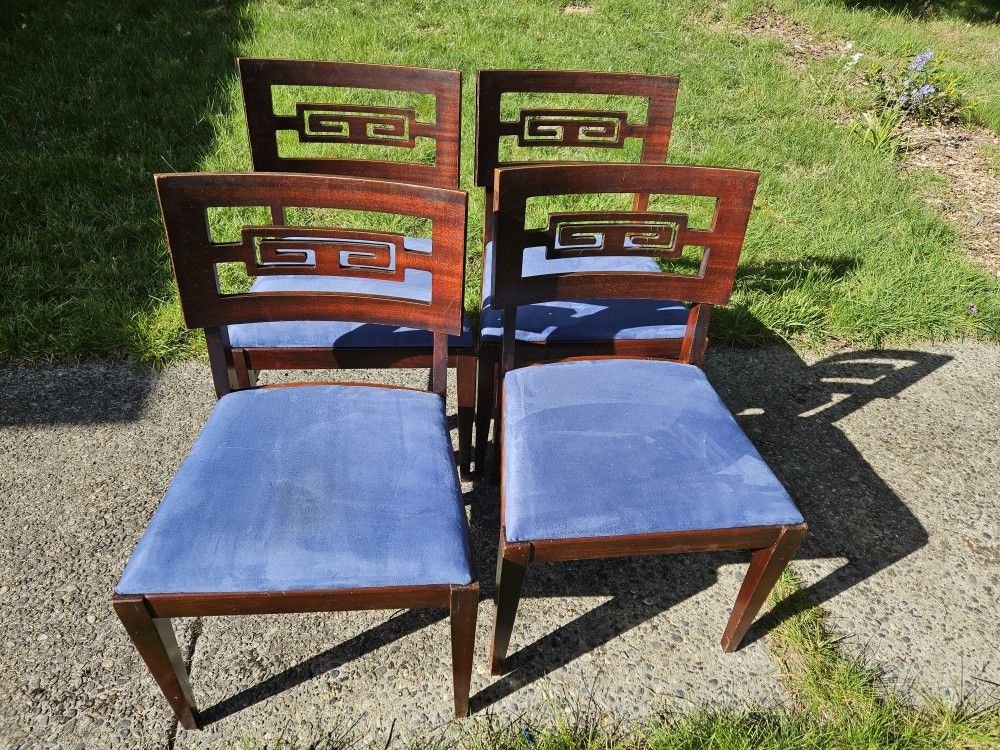 Set Of 4 Mid Century Drexel Chin Hau Dining Chairs 