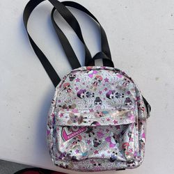LOL SURPRISE! Doll Small Backpack Silver Glitter "Excited Yet" 